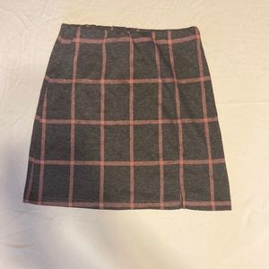 Dark grey and pink skirt